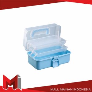 MallMainan-C1050 Kotak Penyimpanan Kotak Obat 3 Tingkat Tool Box Kotak Jepit Rambut Storage Box