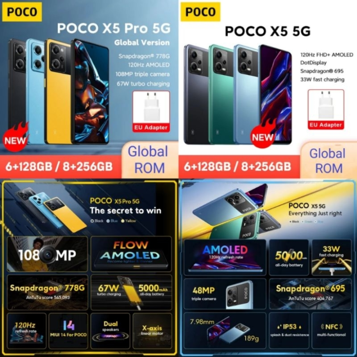 Poco X5 / Pro 5G Smartphone (NO COD)