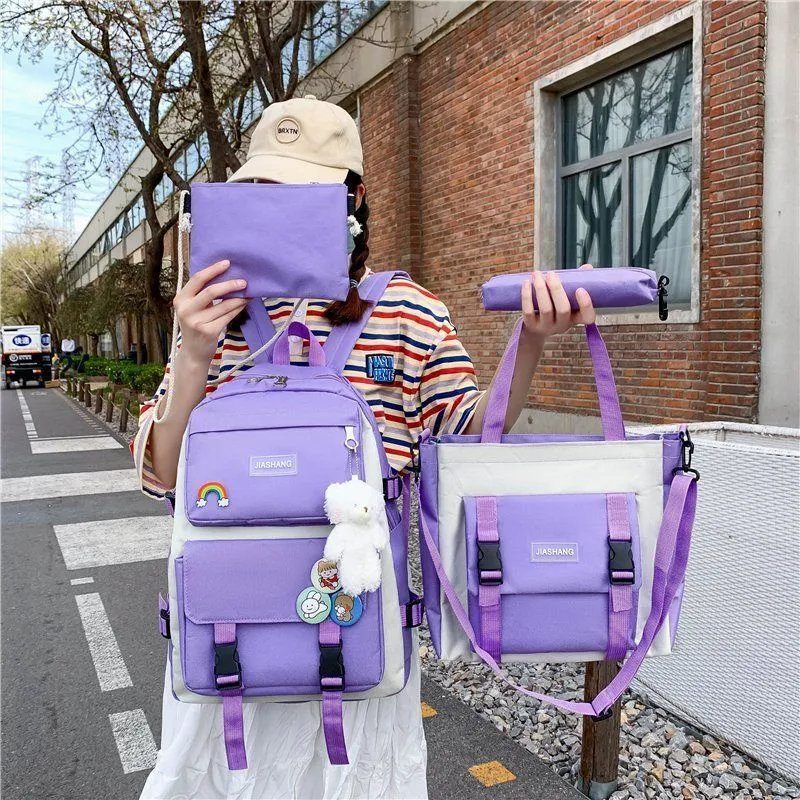 Women s Bags 4 in 1 Backpacks Fashion Backpacks Trend High School