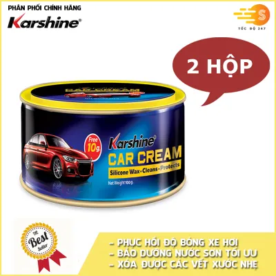 Kem đánh bóng sơn xe ô tô (Car Cream) Karshine 110g KA-CC110 - Làm mờ xước nhẹ sáng sơn dễ dùng hàng Thái Lan