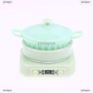 [COD] yixiayun Doll House Mini Kitchen Appliance Model Mini Electromagnetic Pot Shooting Scene Props