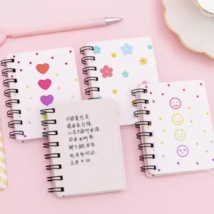 1pcs A7 Cute Mini Notebook Cartoon Diary Notepad Coil Book School