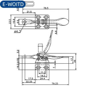 E-WOITD GH-201A kẹp nhanh chóng phát hành chuyển đổi Kẹp Dọc chuyển đổi kẹp tay Clip công cụ