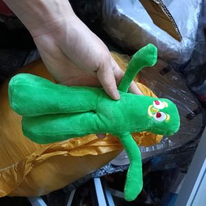 Small Green Man Plush Dog Toy with Sound Squeaker for Cats and Dogs
