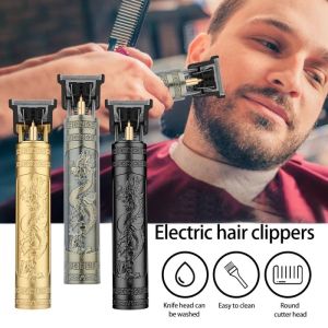 Alat Cukur Rambut Elektrik Vintage T9 Dragon Hair Clipper Kumis Jenggot Rechargeable
