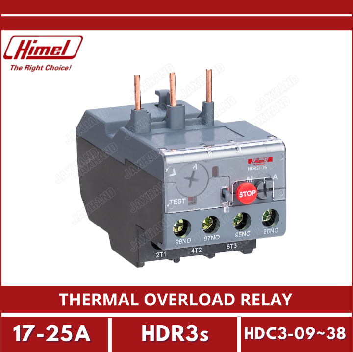 Thermal Overload Relay 17 25A, HDR3s Series Lazada PH