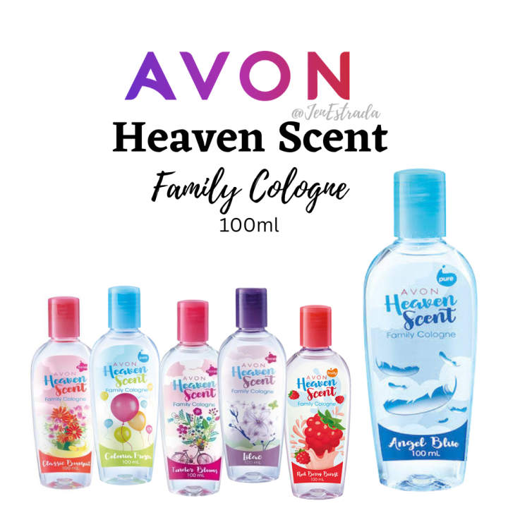 Avon HEAVEN SCENT FAMILY COLOGNE 100ml Angel Blue, Red berry Burst,  Classic Bouquet, Lilac, Colonia Fresca, Tender Blue,) Lazada PH