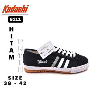 Sepatu Sekolah Anak Remaja SMA Laki Laki/Perempuan – Sepatu Pria/Wanita Dewasa – KODACHI – 8111 – Size 38-42 – Sneakers – Sport Volley – Tali Hitam Putih