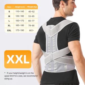 Posture Correction Belt Comfortable Mesh Back Support for Daily Use