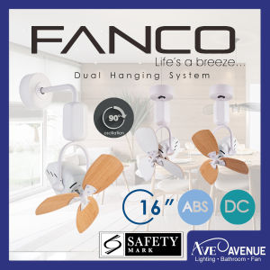 Fanco DONO 16 Inch DC Motor Corner Fan with Remote Control