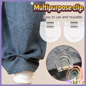 Makery【Ready in Stock】 2Pcs Multi Function Clothing Clips for Trouser Leg Shortening Multi-purpose Book Clips/Folder