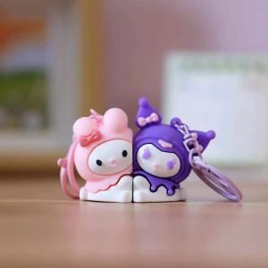 Line Puppy Suction Pendant Line Dog Key Chain One Pair of Lovers Doll Cartoon