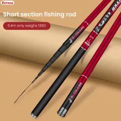 High Quality Telescopic Carp Fishing Rod Carbon Fiber Fishing Pole Stream  Rod Hand Pole 3.6-7.2 Meter Fishing Tackle