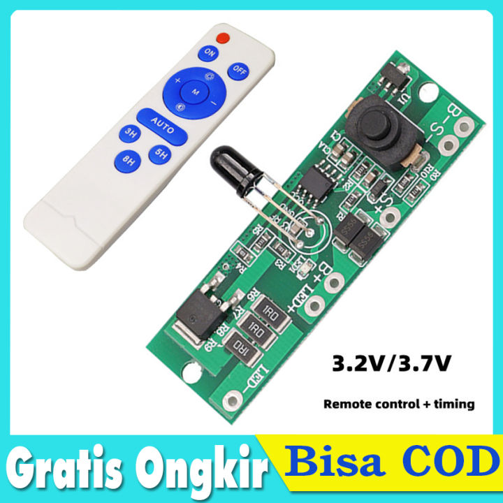 PCB Modul LED SMD Running Solar Panel Dengan Switch 3.7v - 4.2v Remote ...