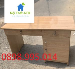 Bàn làm việc tại nhà 3 hộc khóa giá rẻ- bàn văn phòng chắc chắn giá rẻ tại xưởng giống ảnh chụp tphcm bình dương đn