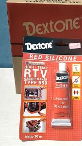 Lem Dextone Red Silicone High Temp Merah Silikon 30 gr