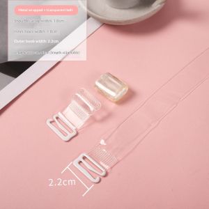 Ocshean Dây áo ngực tàng hình trong suốt có kim loại kẹp có thể điều chỉnh và thoải mái cho đồ lót nữ