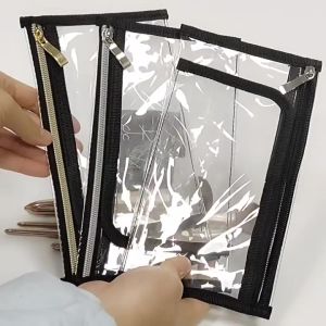 WH SNOWWY2OL 1Pcs Cosmetic Bag Transparent Travel Document Storage Bag PVC Portable Waterproof Toiletry Bag