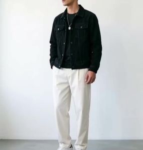 Mens Corduroy Jacket: Classic Collar Design Multiple Colors Available Loose Fit Comfortable and Versatile2026