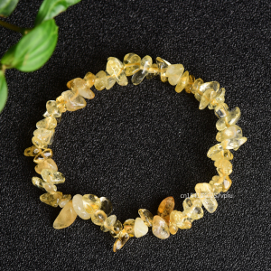 Natural Citrines Gravel Stone Irregualr Chip Chakra Bracelet Women Fashion Jewelry Women Yellow crystal Energy Jewelry