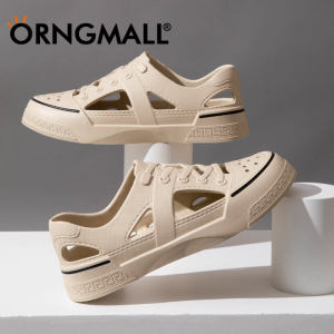 ORNGMALL Men and Women Sandal Jelly Shoes Summer Garden Shoes Beach Hollow Mules Clogs Candy Color Sandals Waterproof Beach Sandals Size 36-45