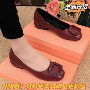 Free Shipping Tweed-Style WomenS Flats Autumn Collection Elegant And Sophisticated Shallow Toe Soft Sole Low Heel Slip-On Style