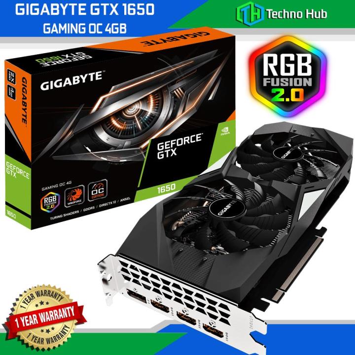 1650 Gaming Gigabyte Geforce Gtx 1650 Oc 4gb GIGABYTE GeForce GTX