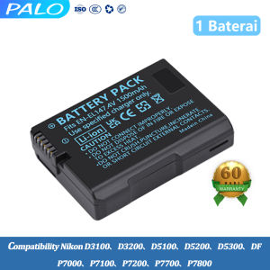 PALO Baterai Nikon EN-EL14 Battery charger EL-EN14A Applicable to Nikon D3300 D3100 D3200 D3400 D5100 D5200
