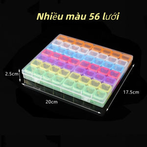 KKT>56 Lưới rõ ràng Portable Jewelry Box Necklace Stud Earrings Ring Chống oxy hóa Hộp đựng đồ trang sức 21*17.50*2.50cm