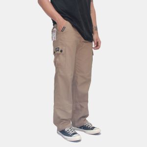 Celana Cargo Panjang Standar Pria Mocca