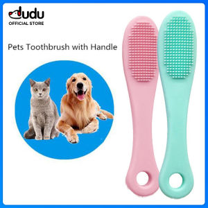 DUDU Pet Dogs Cats Silicone Toothbrush Finger Silicone Brush Nose Wash Manual Facial Toothpaste For Pets Accessories