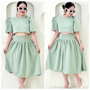aiza Casual Summer  Formal Wear Hipster Midi   Skirt for Women    fits up to large frames classy and elegant timeless classic  timeless piece casual office or party classic piece super kapal ng tela hindi kayo magsisi our aim is to produce quality cloth