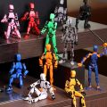Action Figure Titan 13 Nova 13 3D Printed Multi Jointed Movable Poseable Collectible Toy Display. 
