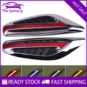 Samurry ✨Hot Sale✨ Pair(2pieces) Universal Blade Steering Light Fender Side Marker Light Car LED Turn Signal Lamps Yellow Red Blue White