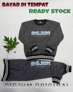 RIGJHM Baju Anak Usia 1-14 Tahun Setelan Olahraga Switer Anak Kaos Tangan Panjang Setelan Joger Anak Laki laki / Perempuan Kekinian