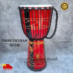 Jimbe Jumbo Alat Musik Kendang Jimbe Tinggi 60 cm