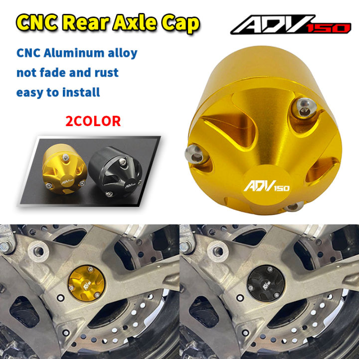 ADV 150 Motorcycle CNC Rear Axle Wheel Nut Cover Cap Falling