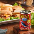 Mega Sardines In Tomato Sauce W/ Chili Added 155G By 8'S. 