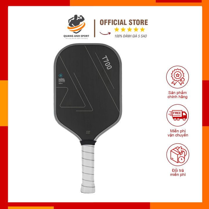 Vợt Pickleball Carbon T700 Cao Cấp Mặt Nhám Tặng Kèm 2 Quả Bóng Tiêu Chuẩn