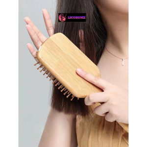 Lược dưỡng sinh gỗ tre thiên nhiên massage da đầu không gây tĩnh điện làm suông mềm đẹp tóc