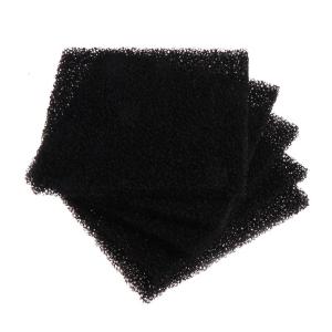 5 Pieces Aquarium Media Activated Carbon Sponge Pad Replacement Foam Cut to Fit 5.1x5.1x0.4 Inch