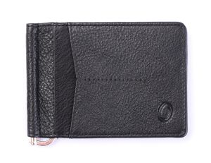 Money Clip Wallet  RFID Men - Slim Card Holder - Full Grain Leather RFID wallet Black/Brown HPOX