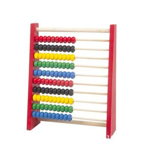 HUNIU Bằng gỗ Bàn tính cho trẻ em Đồ chơi Montessori Phát triển trí thông minh Đồ chơi trẻ em Dụng cụ đếm Mini Đồ chơi học toán sớm Phát triển trí thông minh