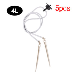 5pcs Curved Arrow Dripper Kit 2/4 Ways 2L/4L/8L Constant Supercharge Dripper 3/5mm Hose Bonsai Automatic Plant Watering System