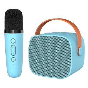 Loa Karaoke bluetooth Mini D20 thế hệ mới nhỏ gọn tặng micro không dây thay đổi dọng nói - Hàng nhập khẩu cao cấp