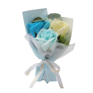Artificial Rose Bouquet Hand Holding Soap Flower Fashion Perfect Wrap Nice-looking Valentine