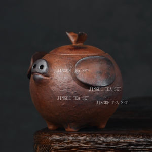 150ml Little Flying Pig Teapot Chinese Coarse Pottery Teapot Small Capacity Ceramic Hand-held Pot Anti Scalding Kung Fu Tea Set2026