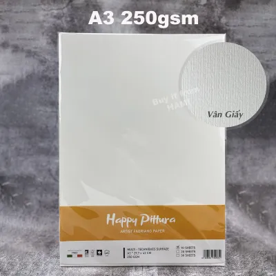 Giấy Vẽ Màu Nước HAPPY khổ A3 chuyên dụng