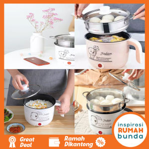 Panci Cooker Elektrik Karakter Cooking Pot Stemer Multifungsi Electric Frypan Portable Panci Listrik Panci Listrik Serba Guna Panci Elektrik Panci Serbaguna Listrik Panci Listrik Multi Fungsi Alat Memasak Listrik Serbaguna Panci Elektrik Serbaguna