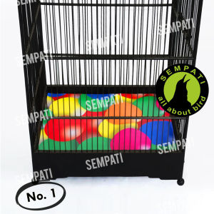 SEMPATI Karpet Sangkar Kotak No 1 3d Motif Bola Alas Dasar Kandang Burung Kacer Kenari Tatakan Sangkar Kotak Nomor 1 KRPT1D